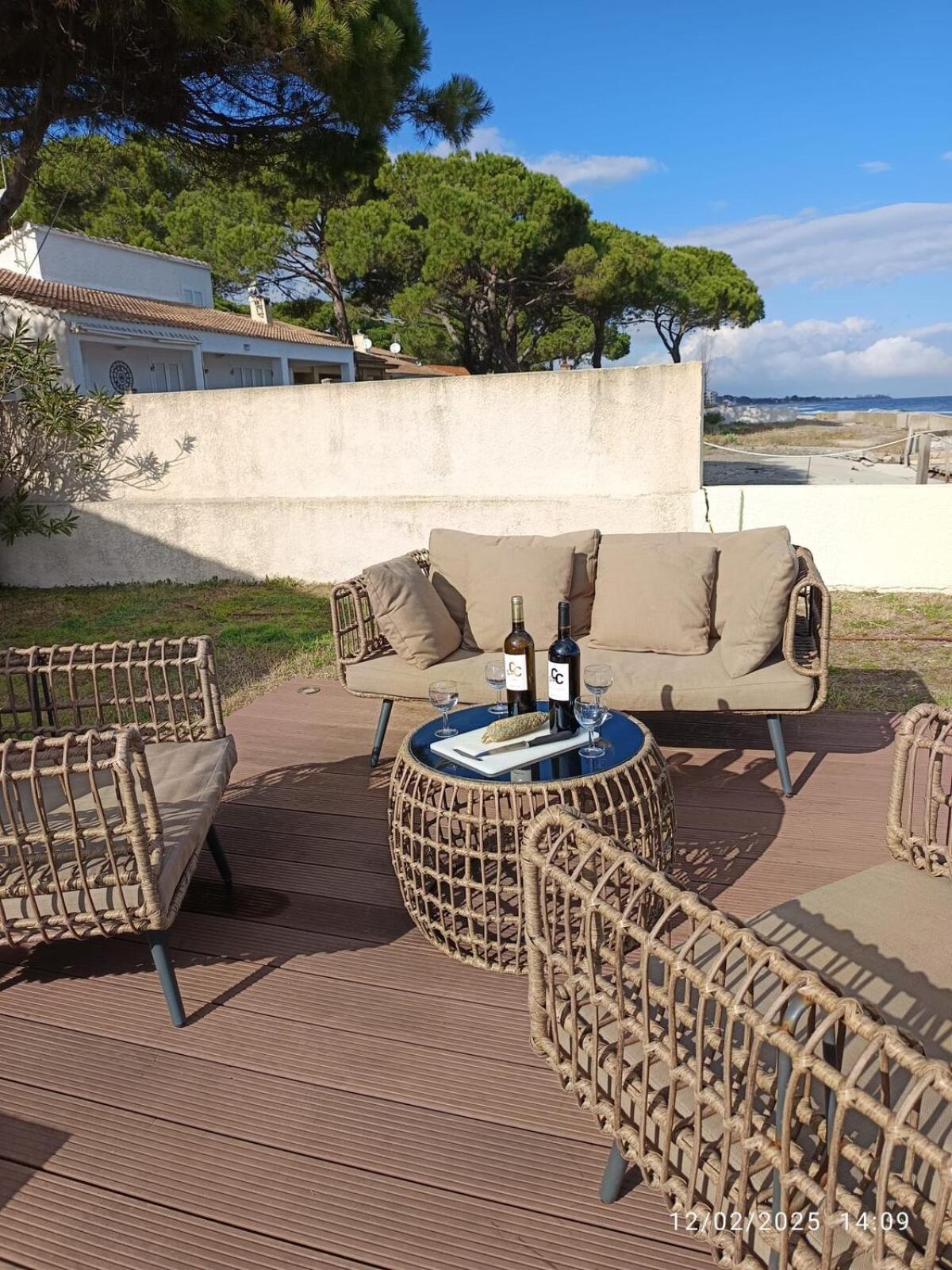 Bord de mer, pieds dans l'eau, vue panoramique Villa San-Nicolao Exterior photo