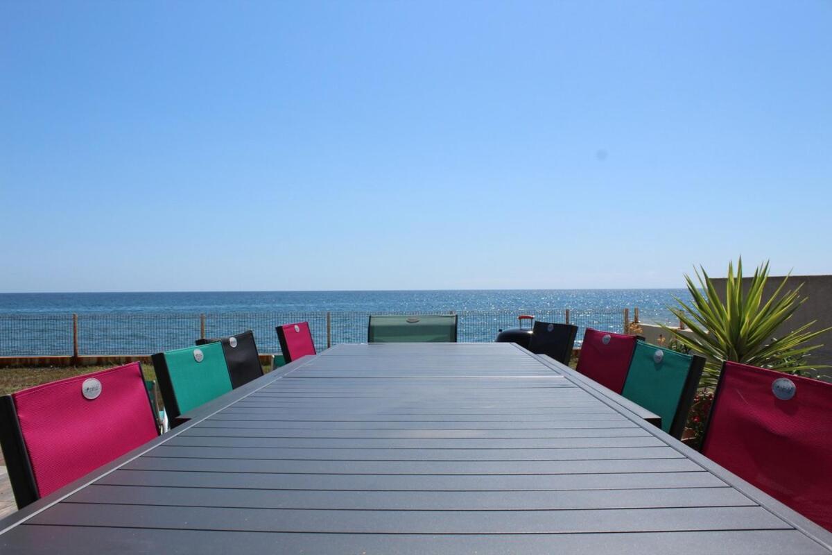 Bord de mer, pieds dans l'eau, vue panoramique Villa San-Nicolao Exterior photo